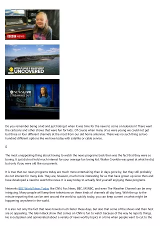 12 Reasons You Shouldn't Invest in BBC World News Today