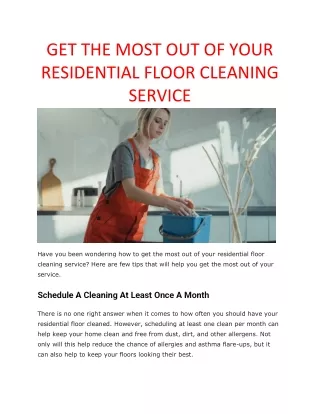 residential floor cleaning services near me