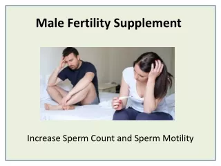 male fertility supplement