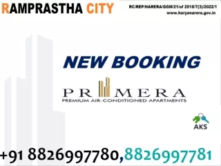Ramprastha City Primera New Booking 3 BHK Apartments Ready To Move  Sector 37D G