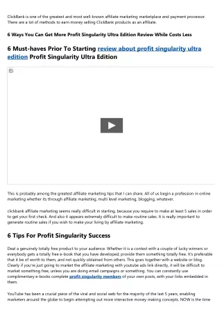 Profit Singularity Ultra Edition Iphone Apps