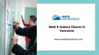 math science classes in vancouver