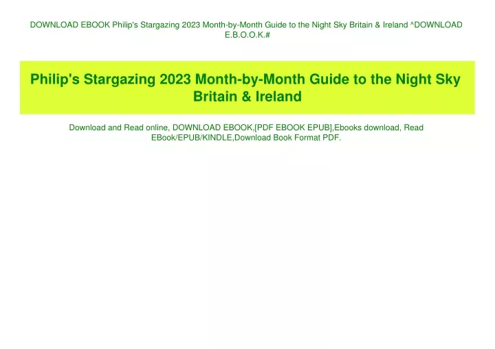 download ebook philip s stargazing 2023 month
