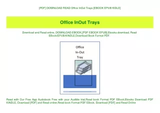 [PDF] DOWNLOAD READ Office InOut Trays [EBOOK EPUB KIDLE]