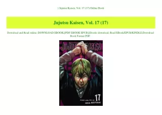 ^READ) Jujutsu Kaisen  Vol. 17 (17) Online Book