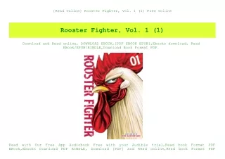 {Read Online} Rooster Fighter  Vol. 1 (1) Free Online