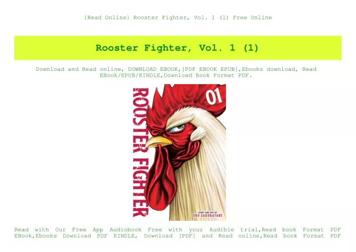 read online rooster fighter vol 1 1 free online
