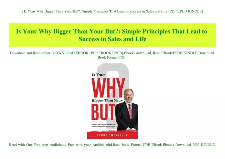 is your why bigger than your but simple