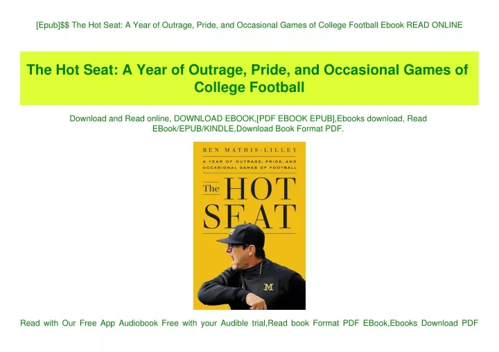 epub the hot seat a year of outrage pride