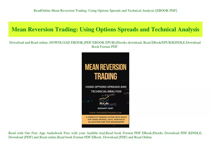 readonline mean reversion trading using options