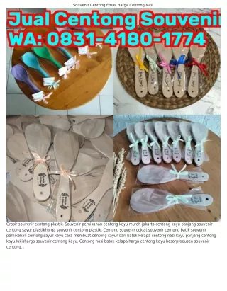 souvenir centong emas harga centong nasi