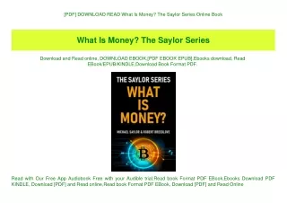 [PDF] DOWNLOAD READ What Is Money The Saylor Series Online Book