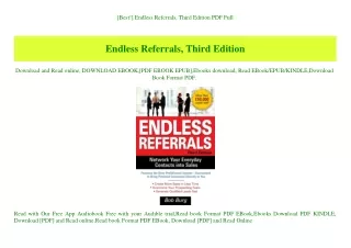[Best!] Endless Referrals  Third Edition PDF Full