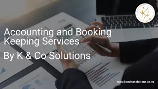 Accounting and Booking Keeping Services | K & Co Solutions