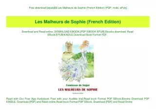Free download [epub]$$ Les Malheurs de Sophie (French Edition) [PDF  mobi  ePub]