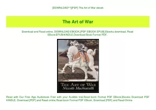 [DOWNLOAD^^][PDF] The Art of War ebook