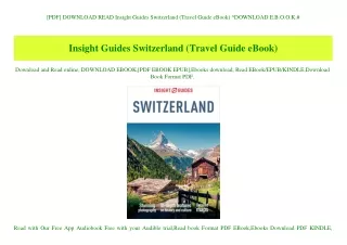 [PDF] DOWNLOAD READ Insight Guides Switzerland (Travel Guide eBook) ^DOWNLOAD E.B.O.O.K.#