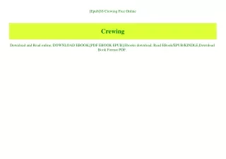 [Epub]$$ Crewing Free Online