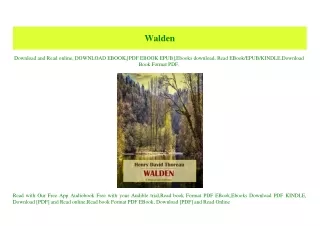 (READ-PDF!) Walden ZIP