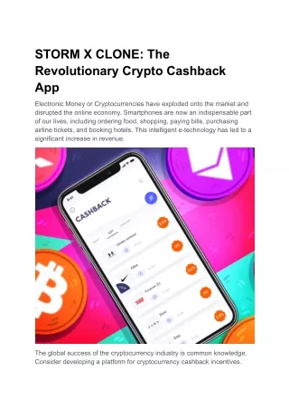 storm x clone the revolutionary crypto cashback