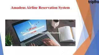 amadeus airline reservation system
