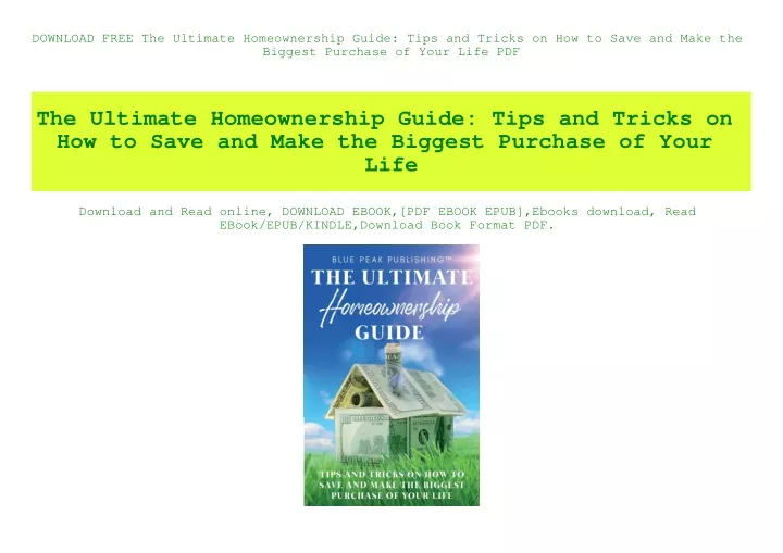 download free the ultimate homeownership guide