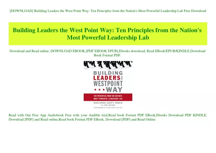 download building leaders the west point