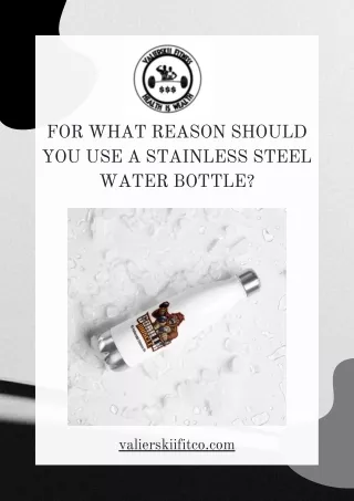 For what reason Should You Use A Stainless Steel Water Bottle