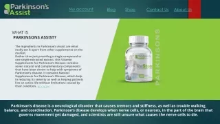 Parkinson Supplement Treatment | Parkinsonsassist.com