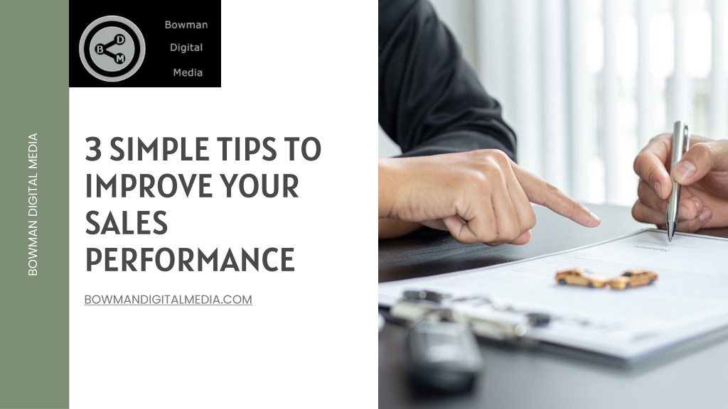 PPT - 3 Simple Tips To Improve Your Sales Performance PowerPoint ...