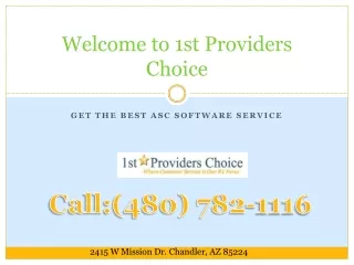 welcome to 1st providers choice