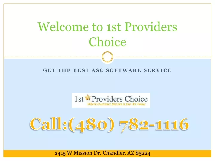 welcome to 1st providers choice