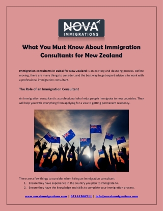 What You Must Know About Immigration Consultants for New Zealand