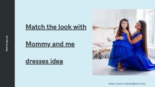 Match the look with Mommy and me dresses idea