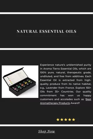 natural essential oils