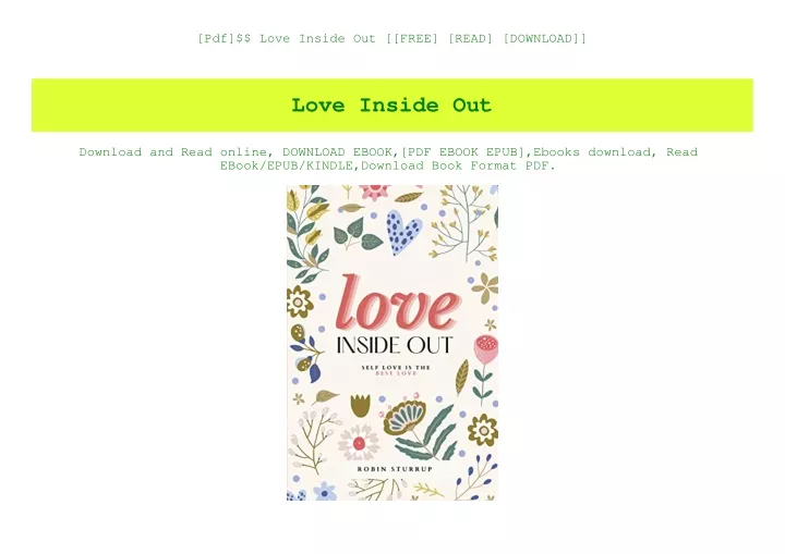 pdf love inside out free read download
