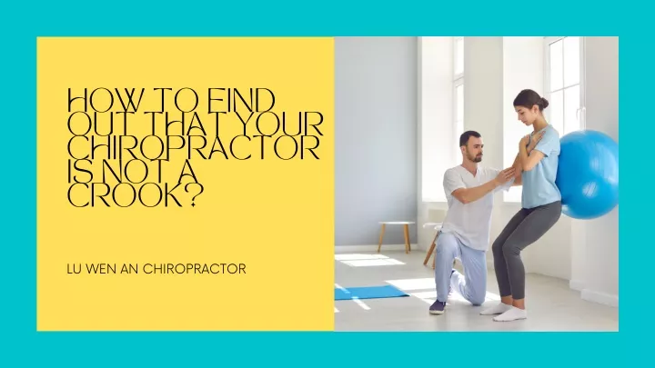 how to find out that your chiropractor