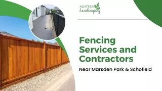Fencing Services and Contractors Near Marsden Park & Schofield