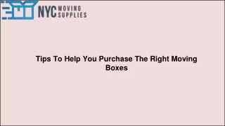 Tips To Help You Purchase The Right Moving Boxes