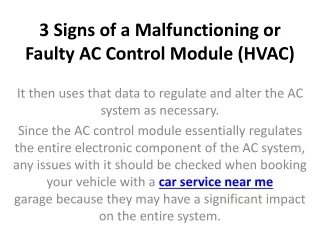 3 signs of a malfunctioning or faulty ac control module hvac