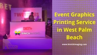 event graphics printing service in west palm beach