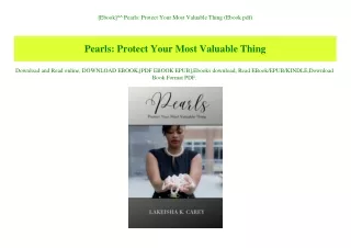 [Ebook]^^ Pearls Protect Your Most Valuable Thing (Ebook pdf)