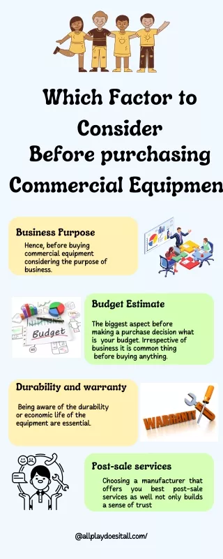 Which Factor to Consider Before purchasing Commercial Equipment