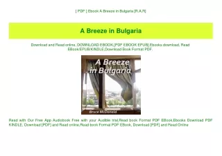 [ PDF ] Ebook A Breeze in Bulgaria [R.A.R]