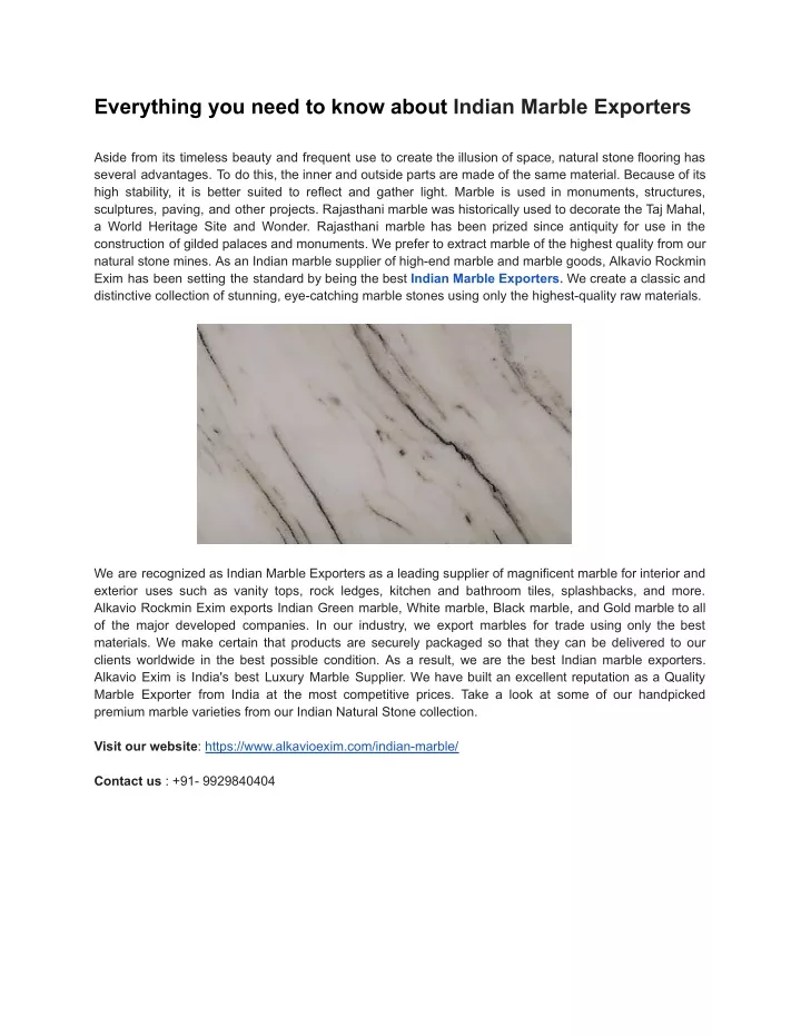 everything you need to know about indian marble