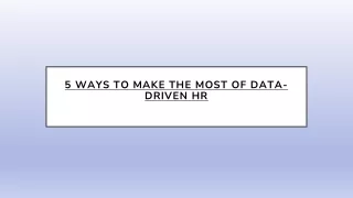 5 Ways to Make the Most of Data-Driven HR | DutyPar