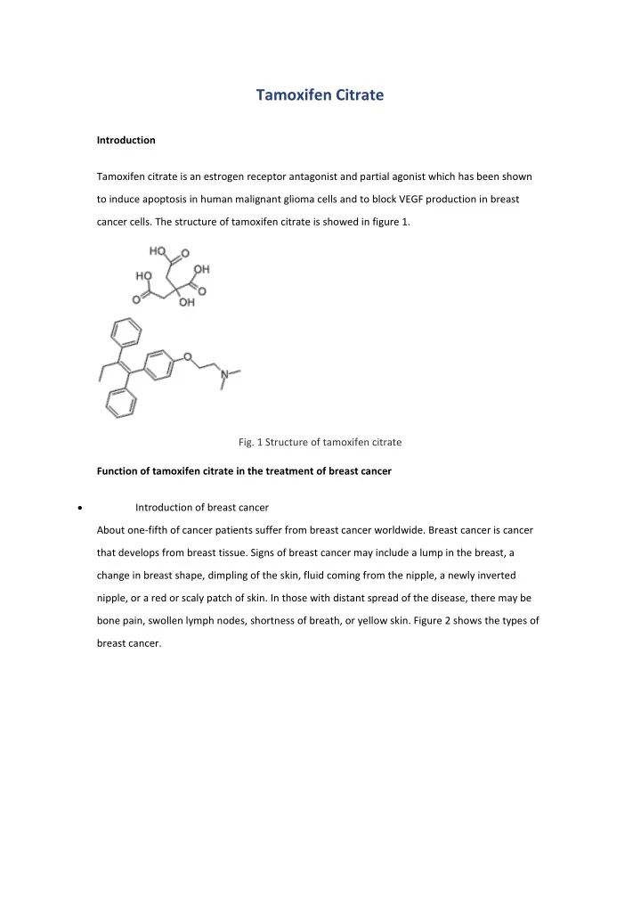 tamoxifen citrate