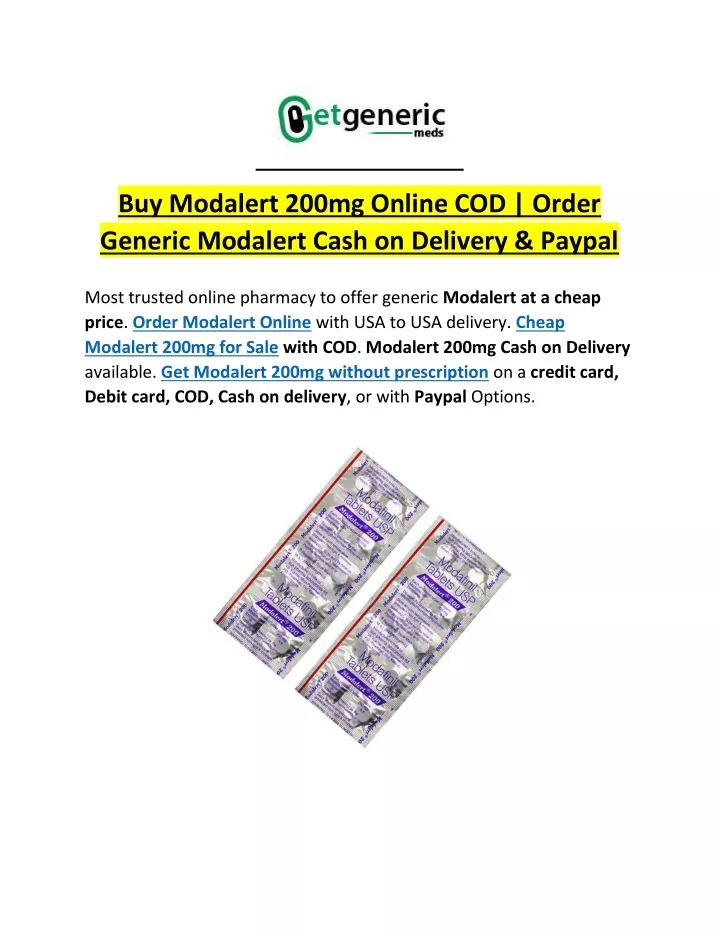 buy modalert 200mg online cod order generic