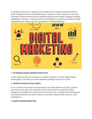 4 Components Of Digital Marketing in 2022