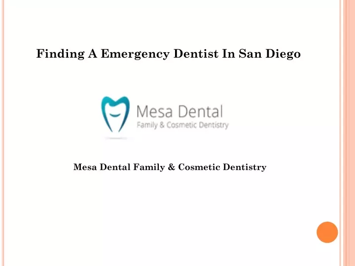 finding a emergency dentist in san diego